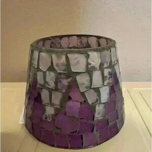 BNWT Vintage Home Interior Candle Topper Purple Mosaic
